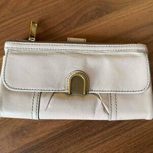 Vintage Fossil Coral Clutch Wallet